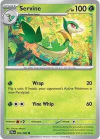 Servine - SV: Black Bolt - Pokemon card