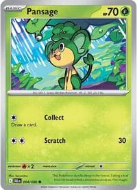 Pansage - SV: Black Bolt - Pokemon card