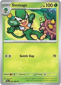 Simisage - SV: Black Bolt - Pokemon card