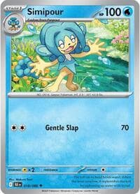 Simipour - SV: Black Bolt - Pokemon card