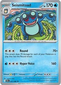 Seismitoad - SV: Black Bolt - Pokemon card