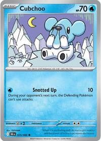 Cubchoo - SV: Black Bolt - Pokemon card
