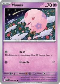 Munna - SV: Black Bolt - Pokemon card