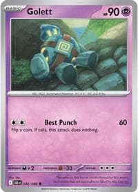Golett - SV: Black Bolt - Pokemon card