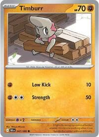 Timburr - SV: Black Bolt - Pokemon card