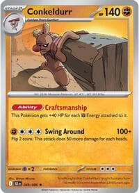 Conkeldurr - SV: Black Bolt - Pokemon card