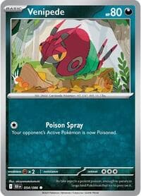Venipede - SV: Black Bolt - Pokemon card