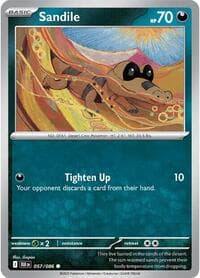 Sandile - SV: Black Bolt - Pokemon card