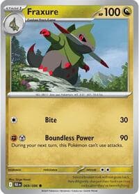 Fraxure - SV: Black Bolt - Pokemon card