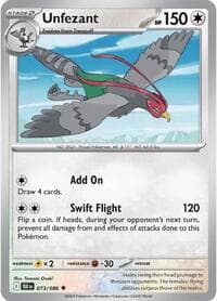 Unfezant - SV: Black Bolt - Pokemon card