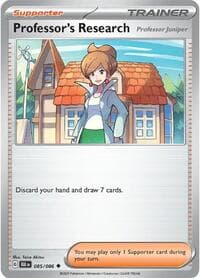 Professor's Research [Professor Juniper] - SV: Black Bolt - Pokemon card