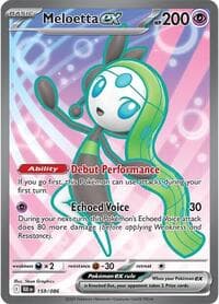 Meloetta ex - SV: Black Bolt - Pokemon card