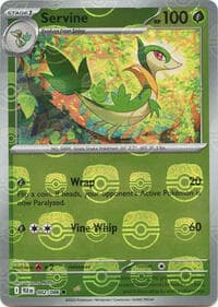 Servine (Master Ball Pattern) - SV: Black Bolt - Pokemon card