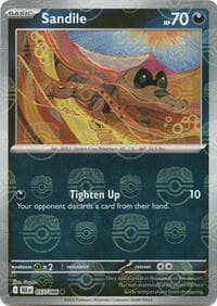 Sandile (Master Ball Pattern) - SV: Black Bolt - Pokemon card