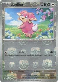 Audino - 074/086 (Master Ball Pattern) - SV: Black Bolt - Pokemon card