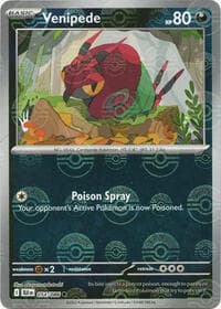Venipede (Poke Ball Pattern) - SV: Black Bolt - Pokemon card