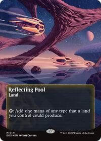 Reflecting Pool (0171) (Borderless) (Galaxy Foil) - Edge of Eternities: Stellar Sights - Magic: The Gathering card