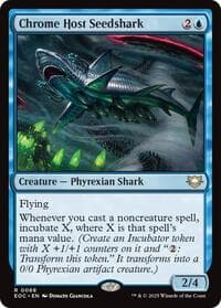 Chrome Host Seedshark - Commander: Edge of Eternities - Magic: The Gathering card