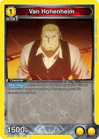 Van Hohenheim - UE09BT: FULLMETAL ALCHEMIST - Union Arena card
