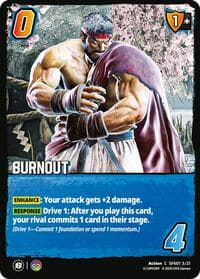 Burnout - Challenger Series: Street Fighter 6 - UniVersus card