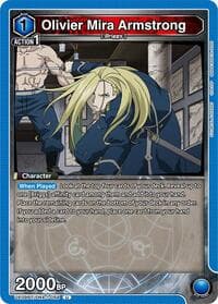 Olivier Mira Armstrong (058) - UE09BT: FULLMETAL ALCHEMIST - Union Arena card