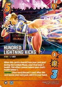 Hundred Lightning Kicks (Alternate Art) - Challenger Series: Street Fighter 6 - UniVersus card