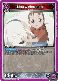 Nina & Alexander (074) - UE09BT: FULLMETAL ALCHEMIST - Union Arena card