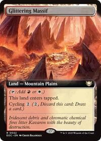 Glittering Massif (Extended Art) - Commander: Edge of Eternities - Magic: The Gathering card