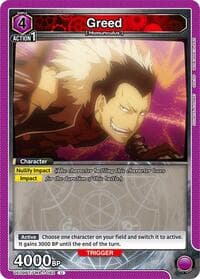 Greed (082) - UE09BT: FULLMETAL ALCHEMIST - Union Arena card