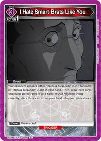 I Hate Smart Brats Like You - UE09BT: FULLMETAL ALCHEMIST - Union Arena card