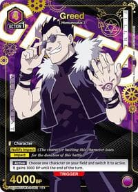 Greed (082) (U*) - UE09BT: FULLMETAL ALCHEMIST - Union Arena card