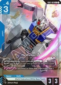 Gundam (GD01-001) - Newtype Rising - Gundam Card Game card