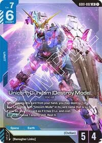 Unicorn Gundam (Destroy Mode) - Newtype Rising - Gundam Card Game card