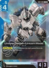 Unicorn Gundam (Unicorn Mode) - Newtype Rising - Gundam Card Game card