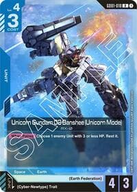 Unicorn Gundam 02 Banshee (Unicorn Mode) - Newtype Rising - Gundam Card Game card