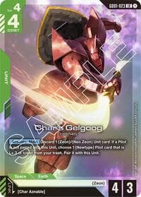 Char's Gelgoog - Newtype Rising - Gundam Card Game card