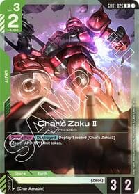 Char's Zaku II - Newtype Rising - Gundam Card Game card