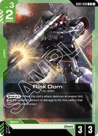 Rick Dom - Newtype Rising - Gundam Card Game card