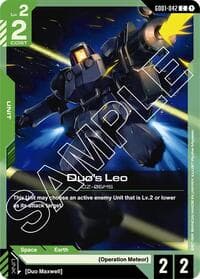 Duo's Leo - Newtype Rising - Gundam Card Game card
