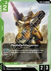 Rasid's Maganac - Newtype Rising - Gundam Card Game card