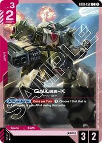 Galluss-K - Newtype Rising - Gundam Card Game card