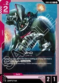 ZnO - Newtype Rising - Gundam Card Game card