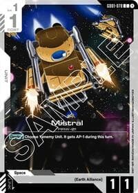 Mistral - Newtype Rising - Gundam Card Game card