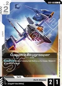 Cagalli's Skygrasper - Newtype Rising - Gundam Card Game card