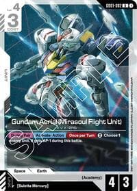 Gundam Aerial (Mirasoul Flight Unit) - Newtype Rising - Gundam Card Game card