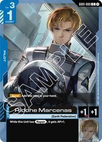 Riddhe Marcenas - Newtype Rising - Gundam Card Game card