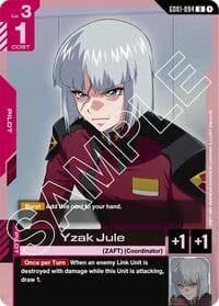 Yzak Jule - Newtype Rising - Gundam Card Game card
