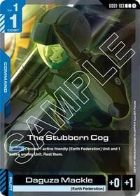 The Stubborn Cog - Newtype Rising - Gundam Card Game card