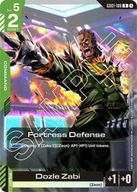 Fortress Defense - Newtype Rising - Gundam Card Game card