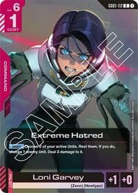 Extreme Hatred - Newtype Rising - Gundam Card Game card